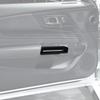 For 2015-2025 Ford Mustang ABS Black Inner Door Armrest Handle Cover Trim Shell