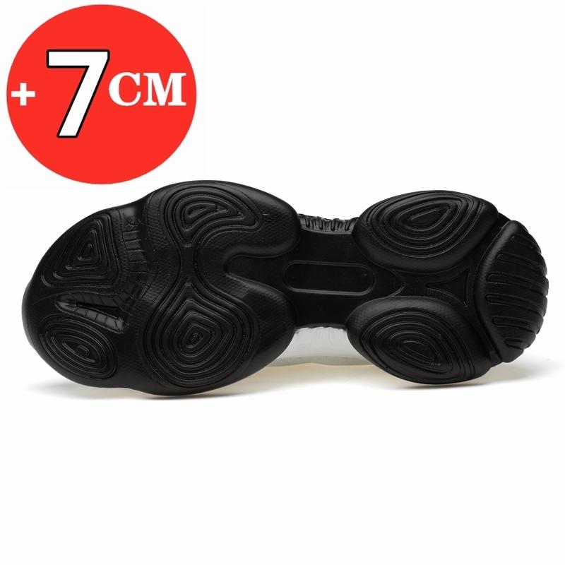 Fashion Summer Breathable Sneakers Men Elevator Shoes Height Increase Shoes For Men Casual Insole 7cm Sport Shoes Man Shoes Taller Shoes