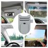 Car Sun Visor Glasses Holder Magnetic Eyeglasses Hanger Clip Luxury Leatherette Car Sunglasses Holder Mount Universal
