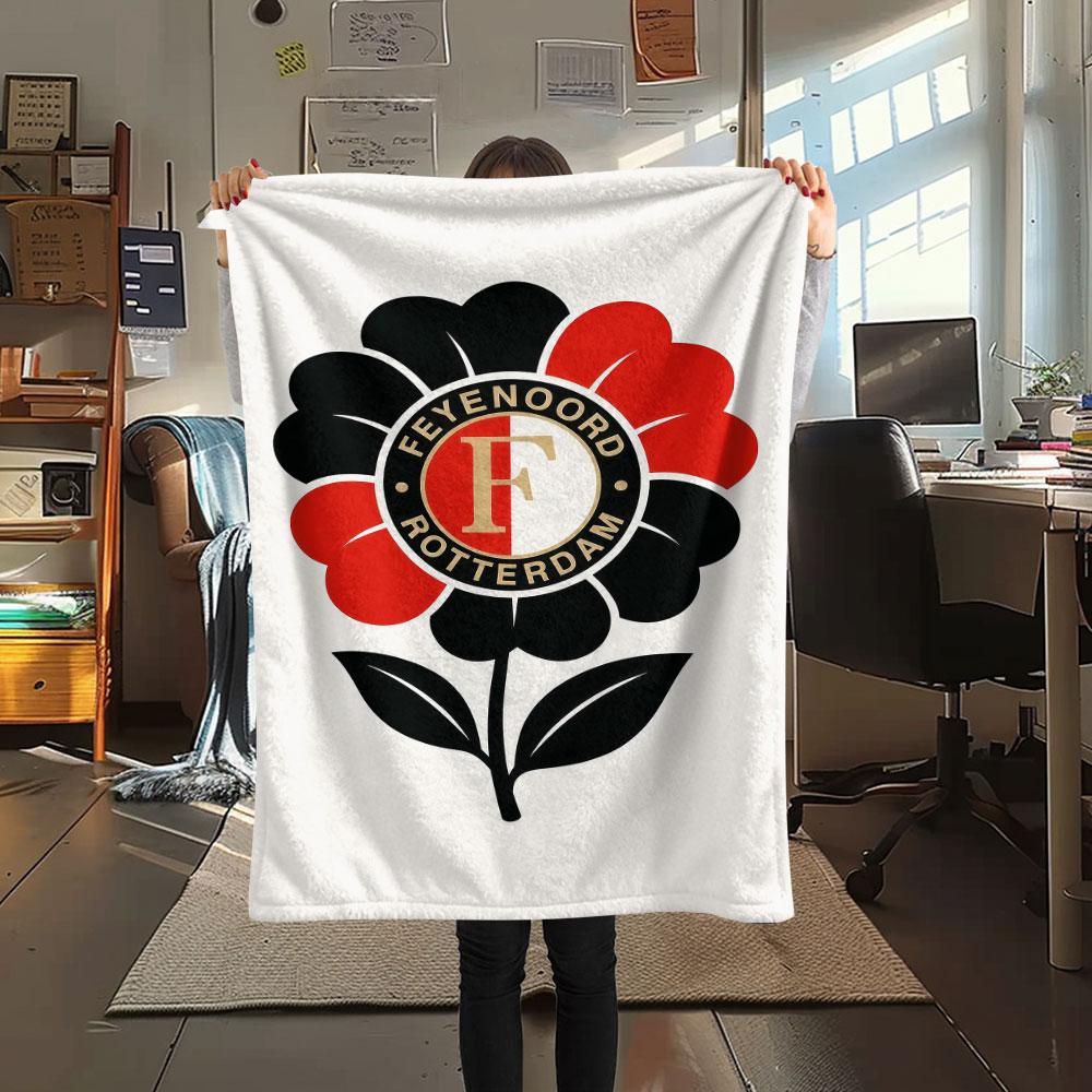 1PC Feyenoord Patterned Flannel Blanket Suitable For All Seasons for Home Decor Warmth and Comfort Gifts Holiday Present