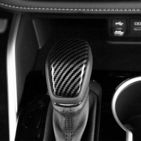 Carbon Fiber Gear Lever Shift Knob Cover Trim For Toyota Highlander - 1X