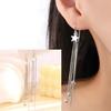 VENTFILLE 925 Sterling Silver Drop Earring For Women Zircon Crystal Hollow Out Cat Personality Jewelry Gift Dropshipping