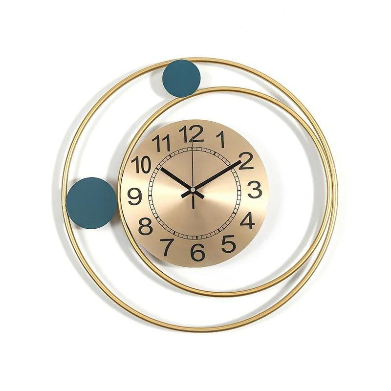 Silent Modern Minimalist European Style Wall Clock 42X42cm Fashion Wall Decor For Home Living Room Bedroom
