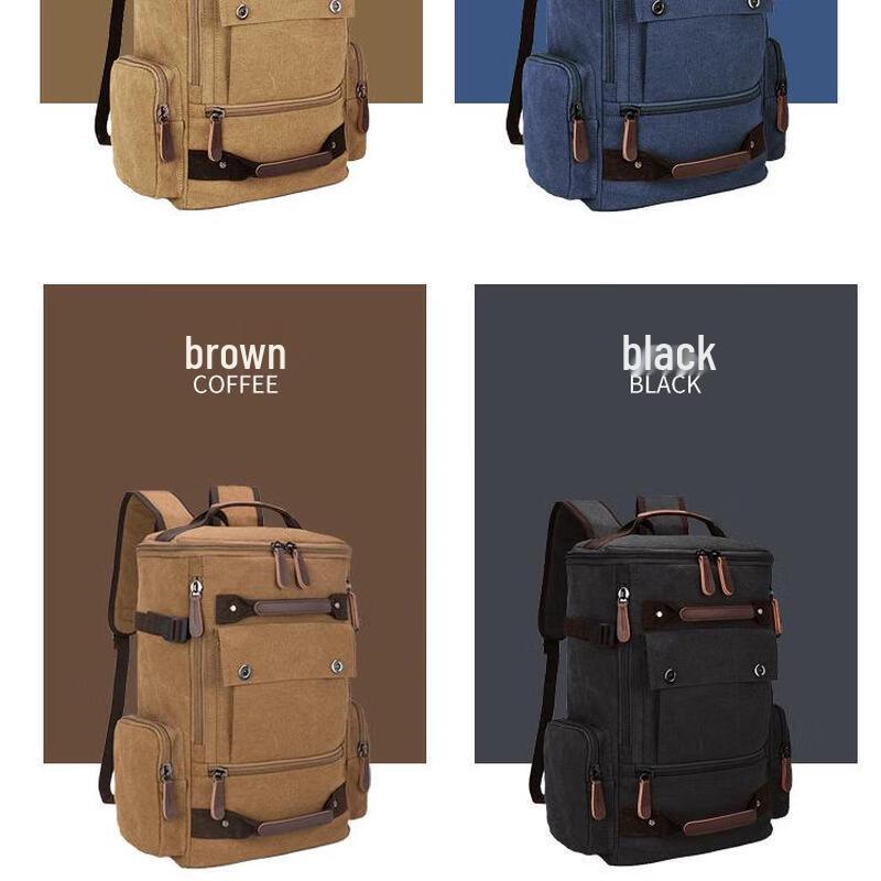 Men's Canvas Multi-functional Backpack