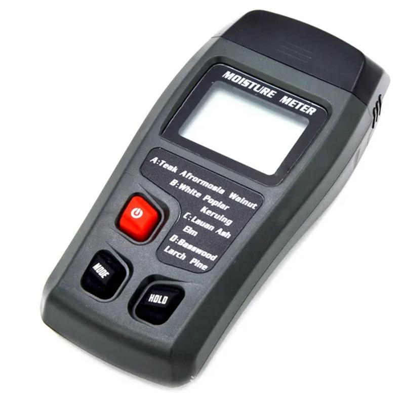 1PC MT10 Hygrometer Accurate Large LCD Display Wood Moisture Tester Digital Wall Moisture Detector Wood Moisture Meter Tools