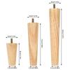 4Pcs New Solid Wood Furniture Leg Table Feets Wooden Cabinet Table Legs Fashion Furniture Hardware Replacement for Sofa Bed