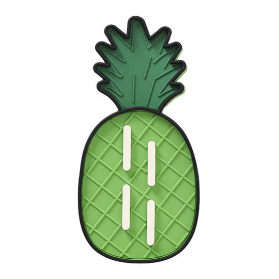 Ananas Silikon Topfdeckelhalter Rutschfest Hitzebeständig Spülmaschinenfest Küchenarbeitsplatte Obstform Topfdeckelaufbewahrung Trocknungsmatte