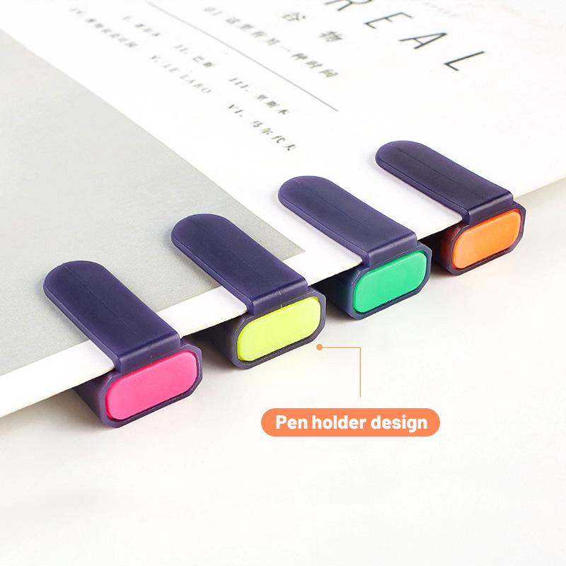 Large Capacity Eye-Safe Fluorescent Highlighter Pen for Students and Drawing Journals