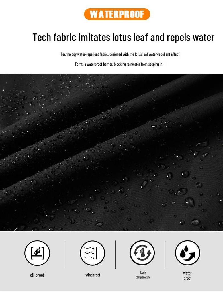 ROMON Men's Thickened Detachable Hooded Padded Jacket