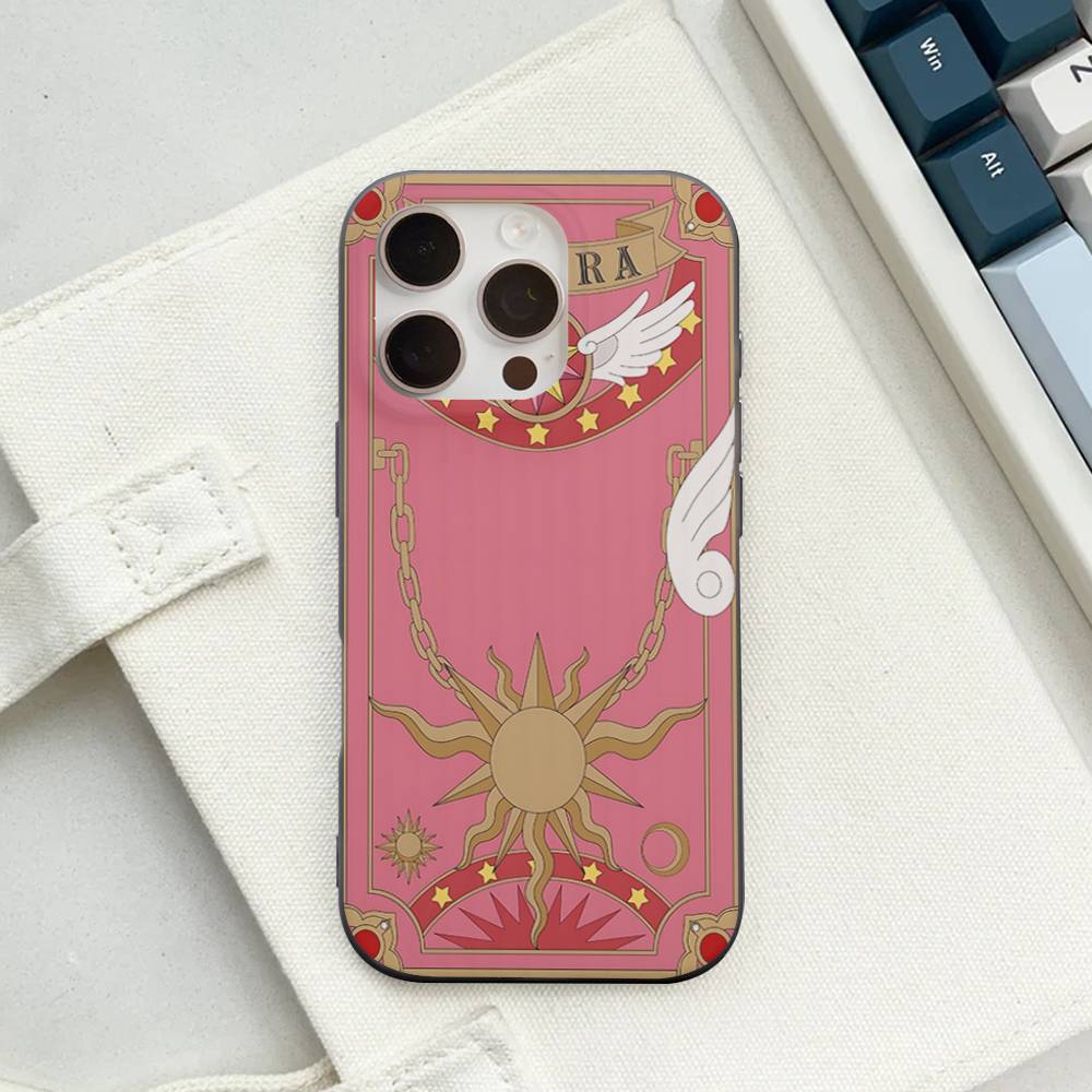 Anime C-CardcaptorS S-Sakura For IPhone 17 16 15 14 13 12 11 Pro Max Plus Pro Corrugated Shockproof Matte Phone Cover