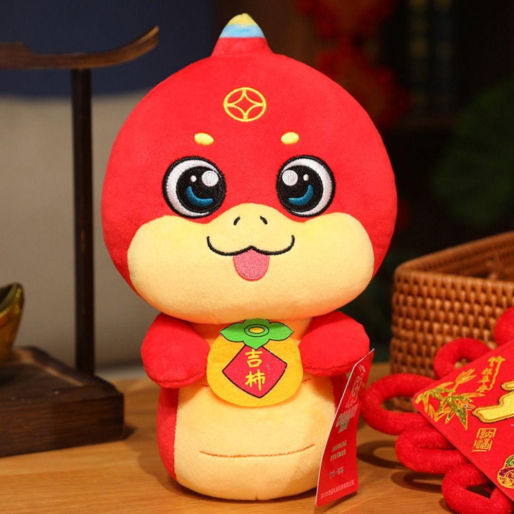 Cute Zodiac Blessing Snake Doll Soft Lucky Snake Doll Plushies  Company Annual Meeting