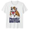 Hrdý Britský Buldok Britská Hrdost Kultura Pánské Tričko Dámské Grafické Tričko
