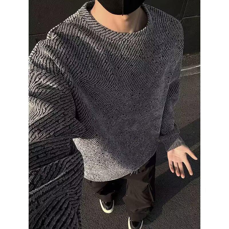 Men s Color-Block Striped Long-Sleeve Hoodie Pullover - Autumn 2025 Casual Style 3X Large