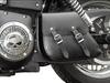LONGRIDE Single Side Swingarm Bag for Harley Bolt CUS281 (Black Leather) Dyna/Yamaha