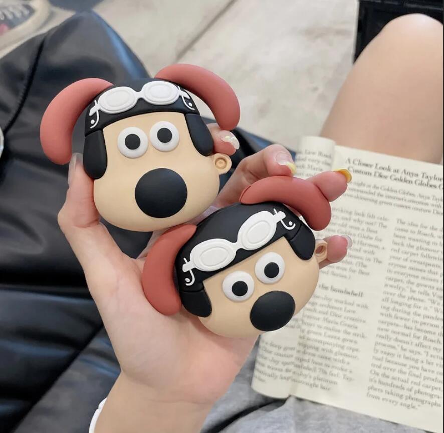 

Для Airpods Pro 2 чехол, милый 3D мультфильм собака Громит защитный чехол для наушников силиконовый чехол для Airpods 3 чехол для детей Airpods Pro 2 2022