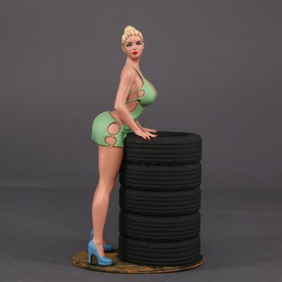 Z483 - Figure Painted / Unpainted Resin Girl Woman for Diorama 1/18 1/24 1/43