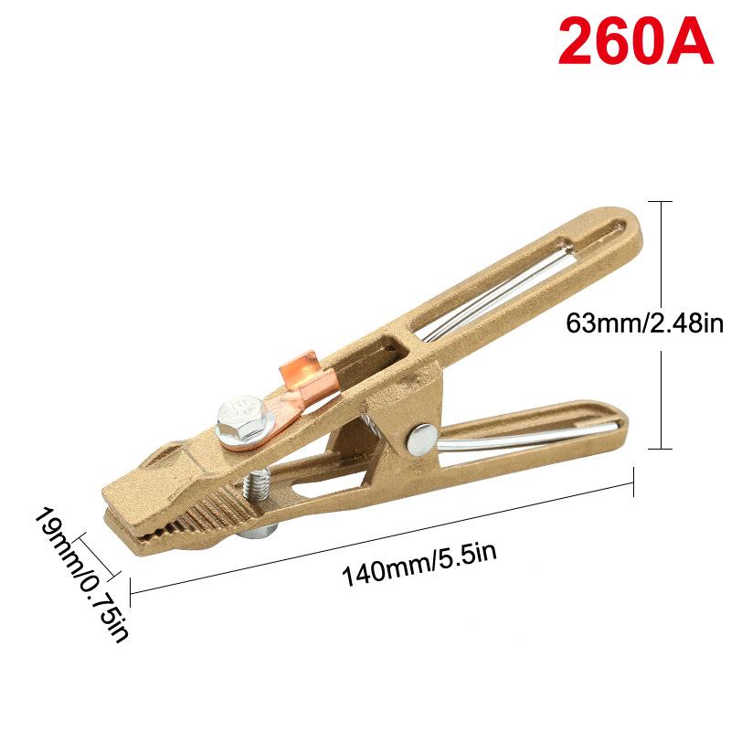 

260/300/500А Латунный Материал А-образный Зажим Заземления для Сварочного Аппарата Сварочный Зажим Заземления Латунный Сварочный Зажим