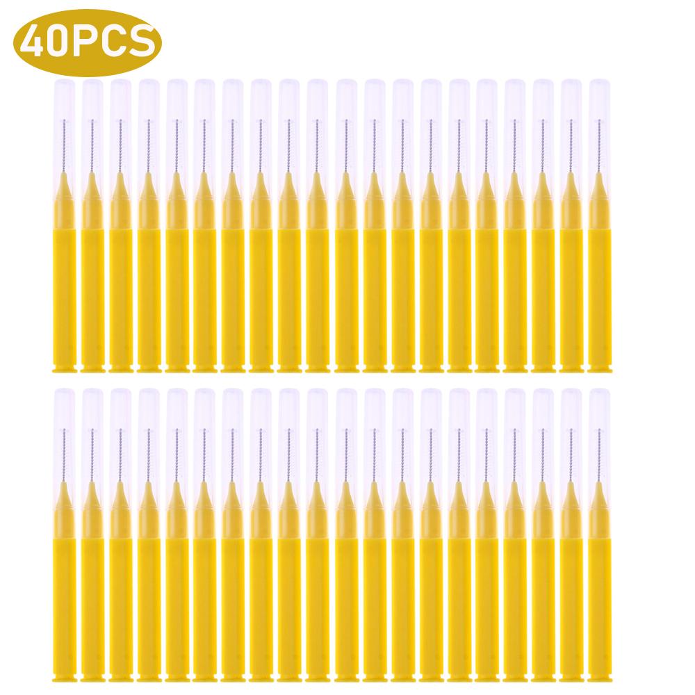 8-40pcs Oral Interdental Brushes Dental Toothpicks Brush Between Teeth Dental Cleaning Toothpicks Oral Cleaning Hygiene Tool