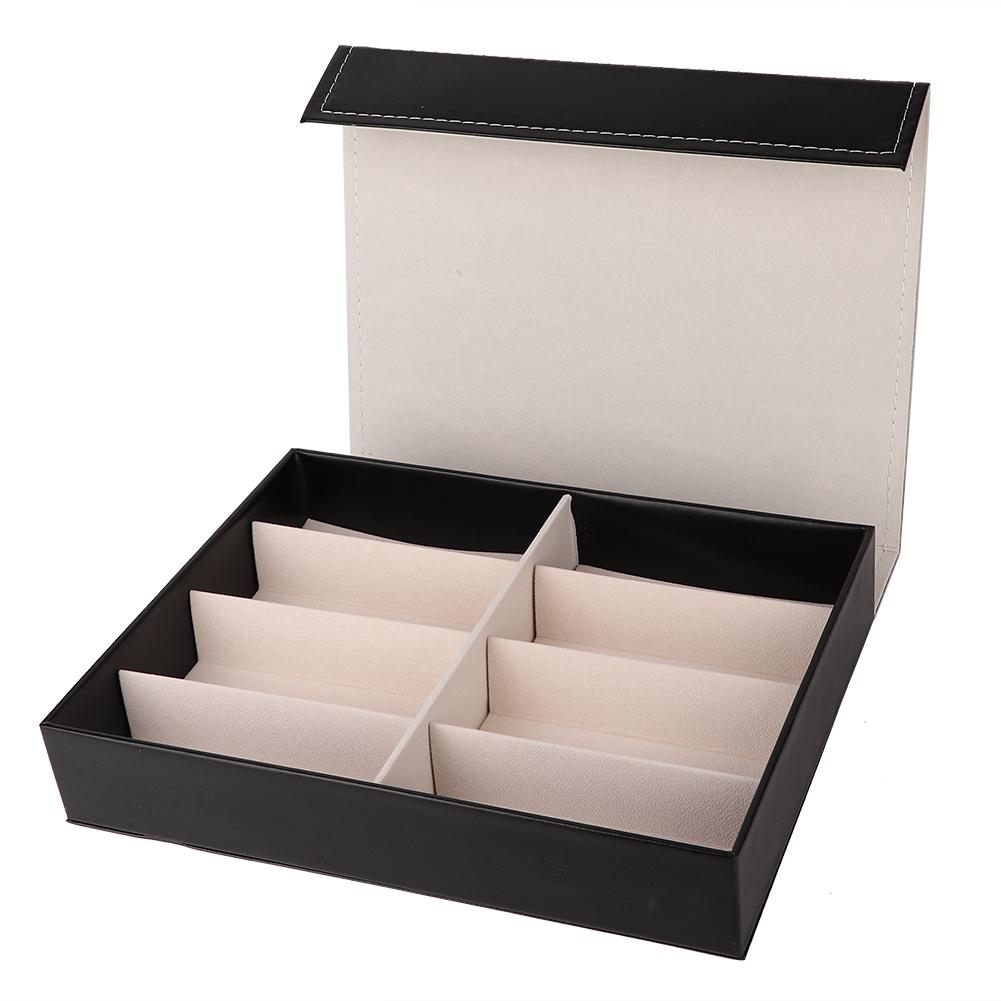 

Нежная коробка для очков с 8 сетками, органайзер для солнцезащитных очков, чехлы для хранения очков