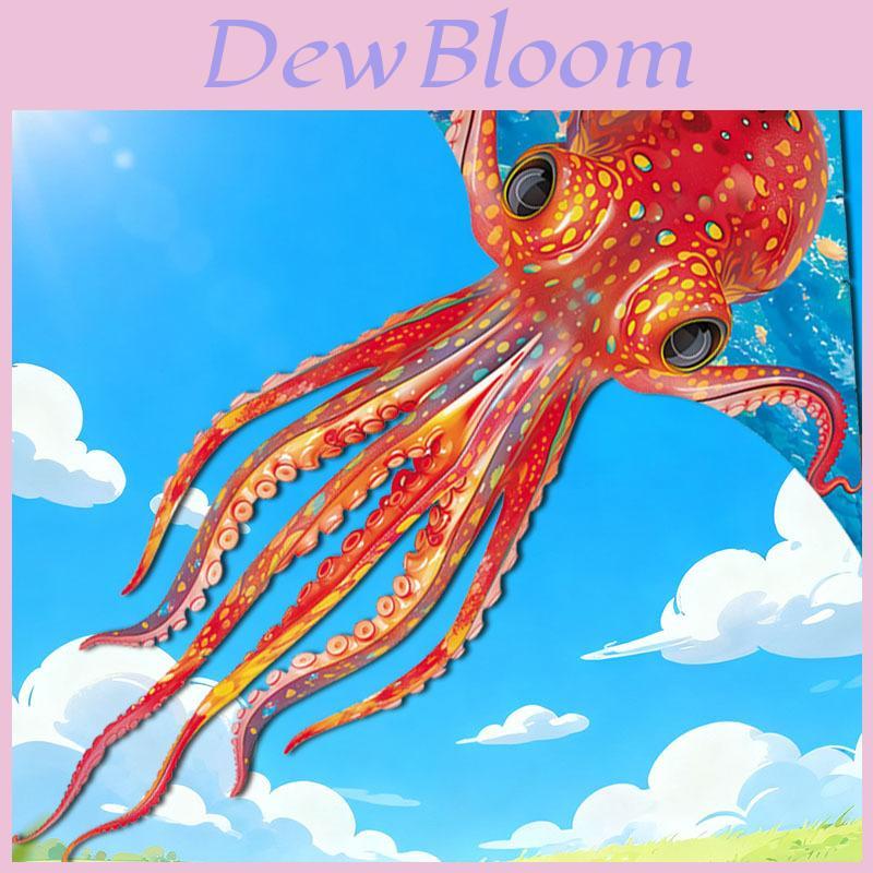 Octopus Kite With Polyester Fabric And Glass Fiber Frame For Childrens Outdoor Play