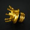 Mactions Crown Style Vented Fuel Tank Cap Gas Cap For Harley Sportster XL 883 1200 Touring Road King Dyna Softail Custom