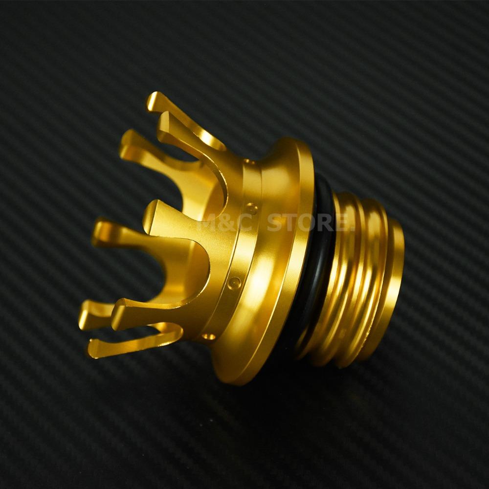 Mactions Crown Style Vented Fuel Tank Cap Gas Cap For Harley Sportster XL 883 1200 Touring Road King Dyna Softail Custom