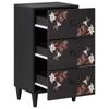 Storage Cabinet Multi Colored 40 X 33.5 X 75 Cm Solid Mango Wood