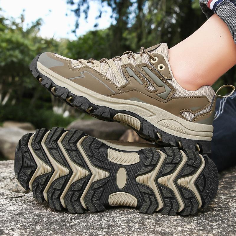 Hiking Shoes Women's Outdoor Shoes Student Non-slip Breathable Mesh Hiking Shoes Waterproof Low-top Men's Shoes