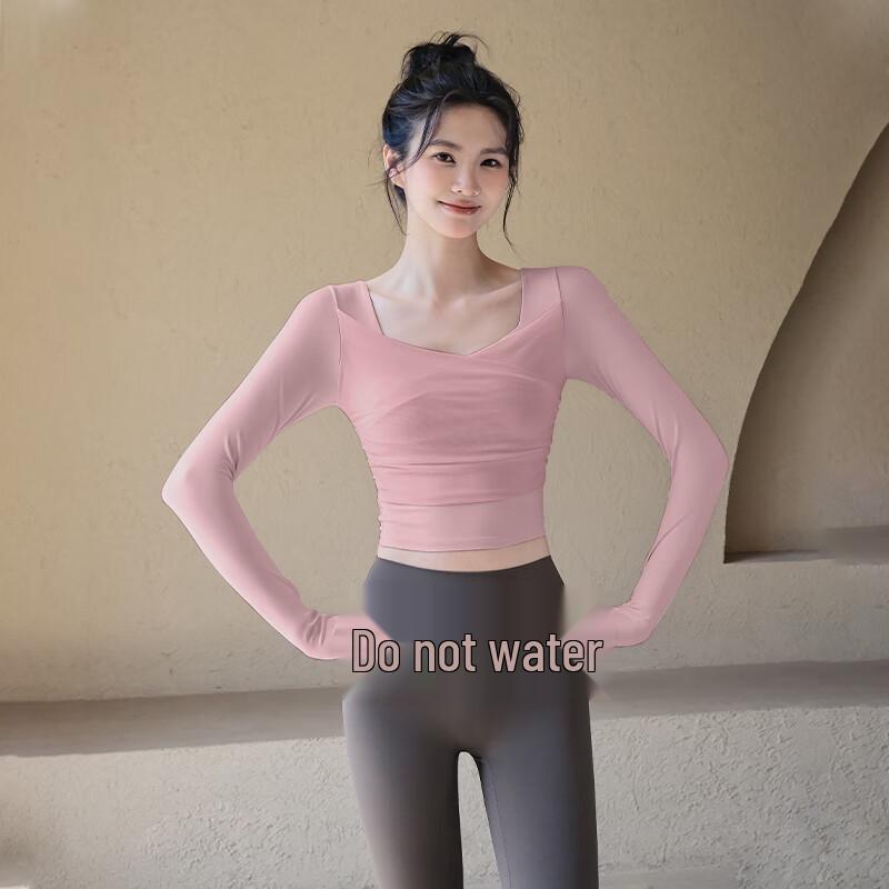 ACKDCS Women's Padded Long Sleeve Yoga & Fitness Top