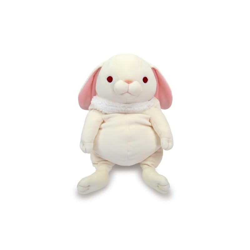 Shinada Global Mochi Series Mochi Rabbit Lop-Ear White (L) 22 x 22 x 30 cm Plush Rabbit Animal MOUS-0350RWH