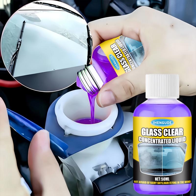 Premium Glass Cleaner Windshield Wiper Fluid, 1:100 Concentrated Solution, Suitable for Removing Water Stains, Tar, and Oxidation Layers, Keeping the