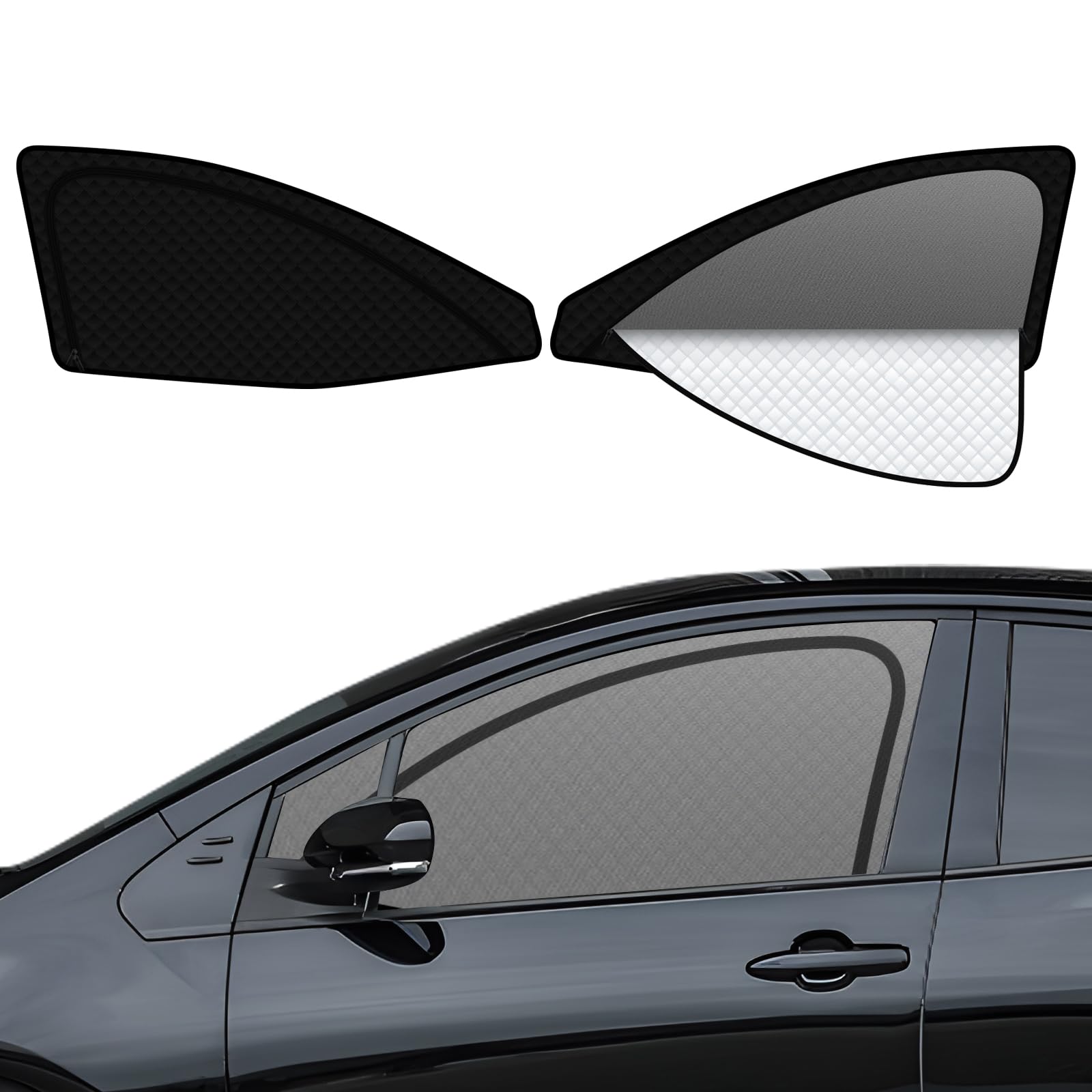

Integrated Curtain with Magnetic Attachment for Toyota Prius 50 Series with Steering Wheel Easy Installation and Light Side Sunshades for Driver and