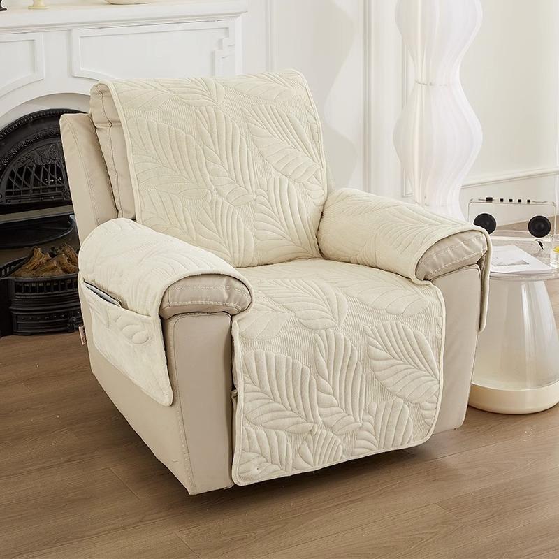 Plush Chivas Sofa Cushion Non-Slip Solid Color Universal CHEERS First Class Single Electric Sofa Cover