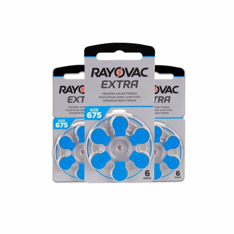 Rayovac A675 Hearing Aid Batteries - Authentic PR44 Button Cell 1.45V (UK Imported)