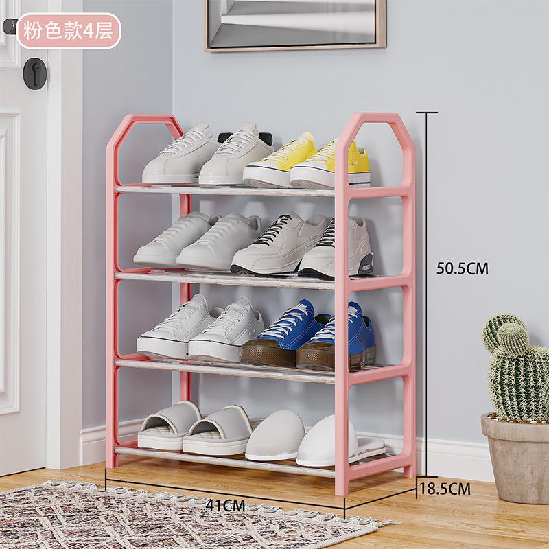 4-Tier Space-Saving Shoe Rack – Sturdy Ladder Design for Entryway, Dorm, Balcony & Small Spaces, Holds 12-15 Pairs, Easy Assembly & Foldable Storage