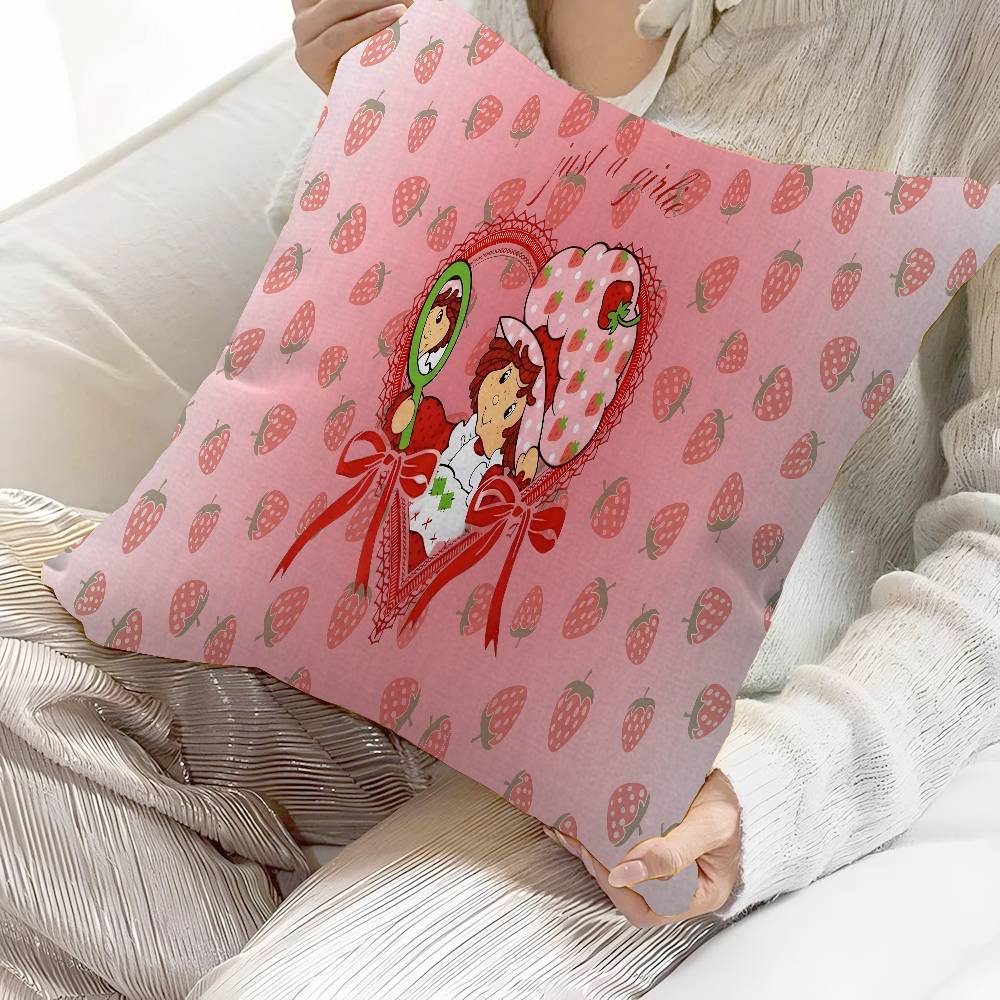 S_Strawberrys-S_Shortcakes Cushion Cover Decorative Pillow Sofa Home Decor Case Pillow Cases