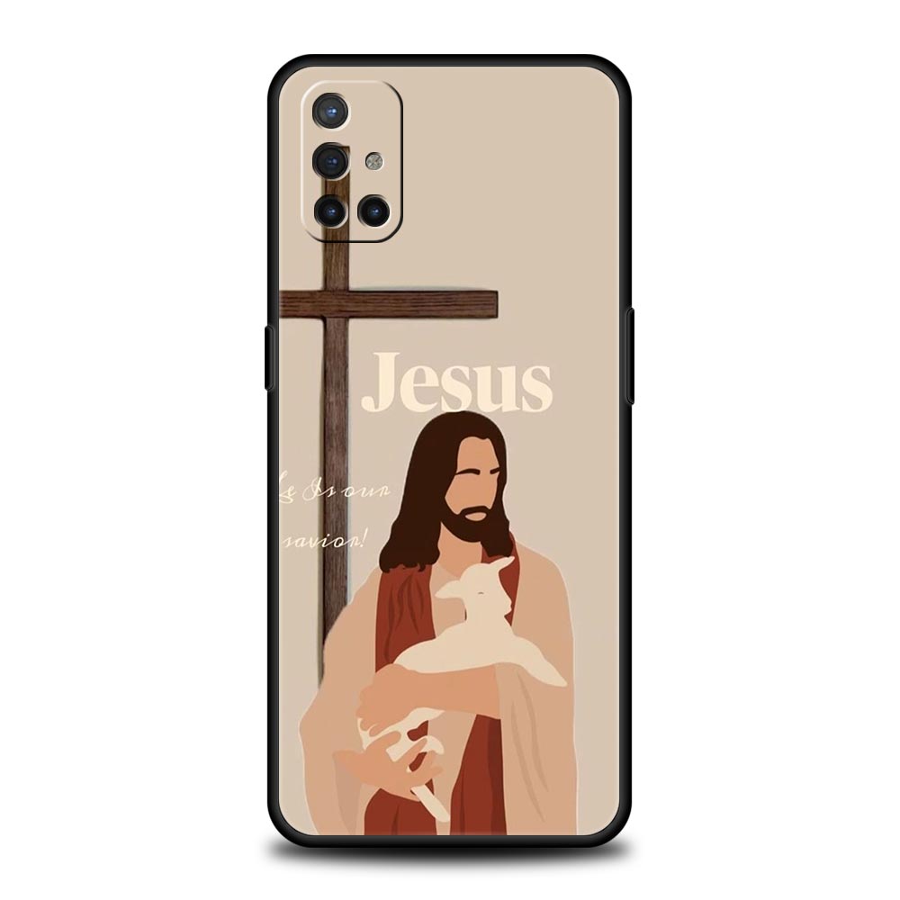 Jesus Flag Christ Religion Faith Phone Case For OnePlus 13 12 11 10 9 8 7T Pro 13R 12R 10R 9RT 8T Nord N30 2T CE 2 3 5G Cover