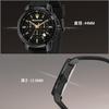 Maserati Watch Mens 44 Mm Black Silicone Chronograph Successo Series Quartz 5ATM Water-resistant Japanese Movement Official Genuine Product 2-year