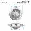 Kitchen Sink Filter Stainless Steel Mesh Sink Strainer Filter Bathroom Sink Strainer Drain Hole Filter Sewer Screen Strainers