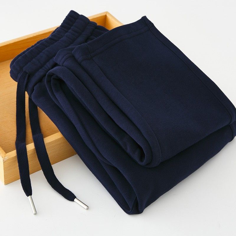 

Comfortable Spring and Autumn Simplicity High Waist Loose Sweatpants Royal Blue XL