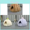 Cama para Gato Inverno Quente Grossa Abóbora Mongólia Fechada Segura Casa para Dormir Gato Para Uso Interno