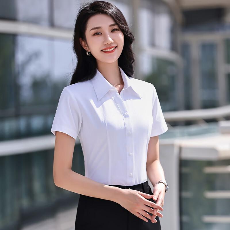 

Unisex Short Sleeve V-Neck Professional Shirt L