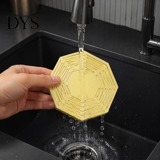 Flat Storage Cup Holder Mesh Coaster And Drink Carrier, Silicone Reusable Non Slip Bottle Holder, 2 in Modern Table Decor 1 Portable Mat Bag,