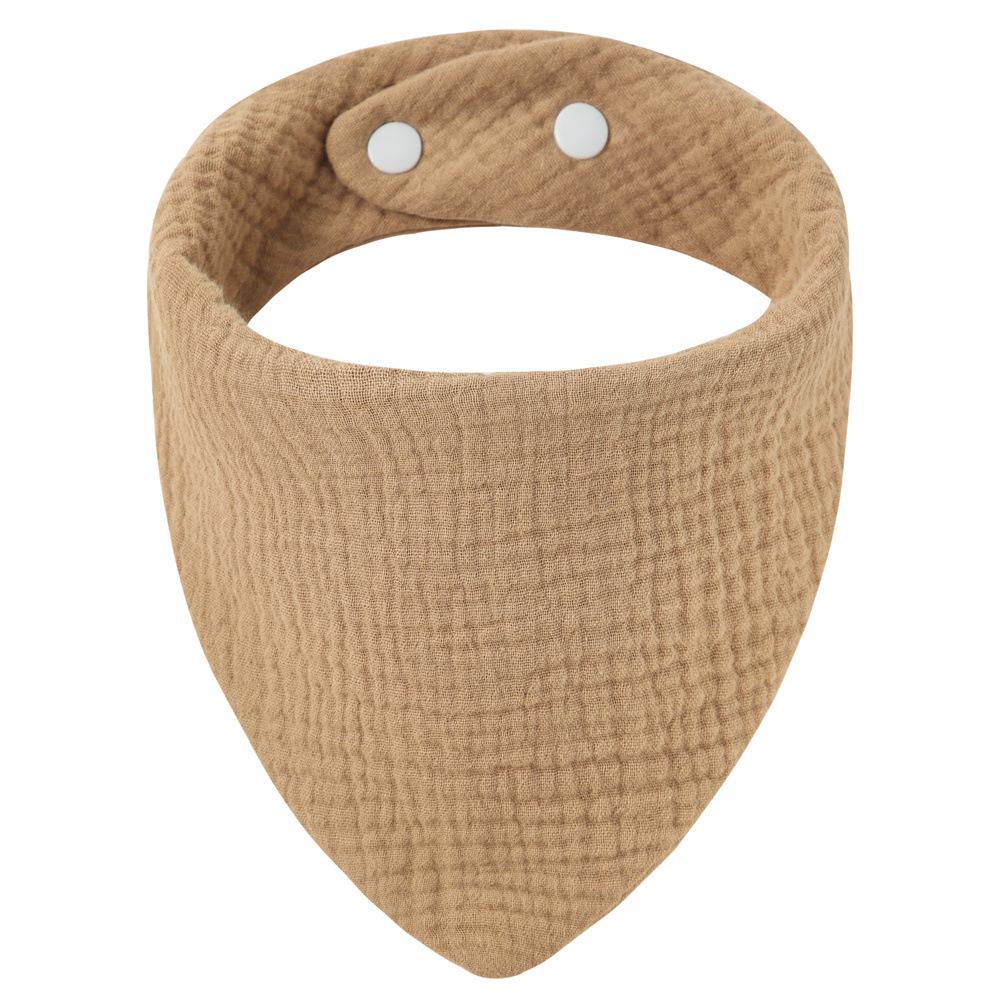 Muslin Baby Infant Cotton Bib Solid Color Scarf Feeding Saliva Towel Bandana Burp Cloth Boy Girl Babies Accessories Newborn