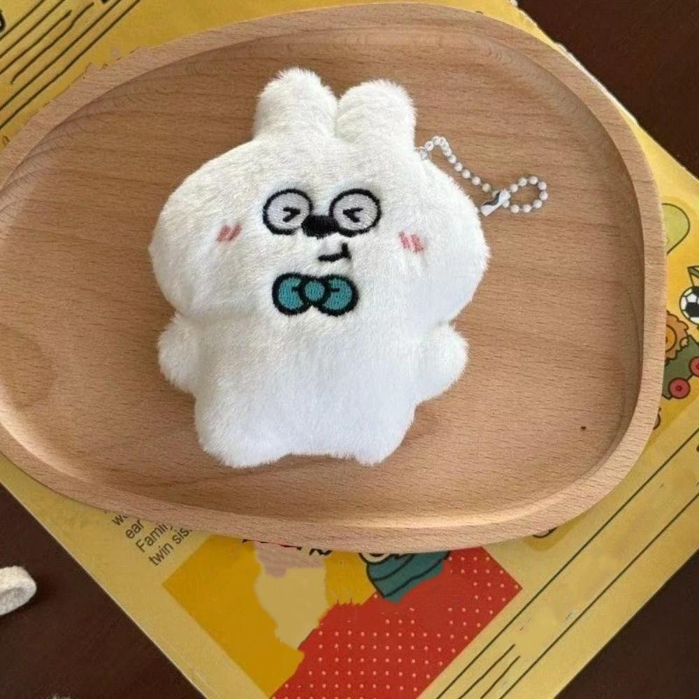 Cartoon Squeezing Keychain Friendship Rabbit Pendant Cute Plush Rabbit Keychain  Key Decor