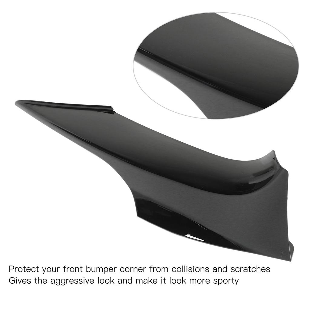 Front Bumper Lips Corner Spoilers Splitters Lower Bumper  or Trim for 3 Series E92 M Sport   2006‑2010