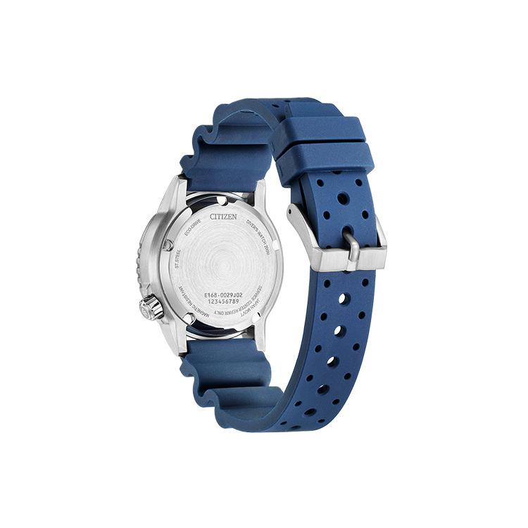 Citizen Sky Eagle Collection Light Powered Quartz Movement Rubber PU Strap Watch Unisex Blue Dial EO2021-05L