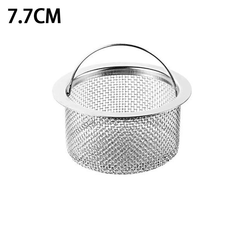 Sink Drain Mesh Filter Stainless Steel Disposable Collector Food Scrap Strainer for Kitchen Basins Suitable for Home Cleaning