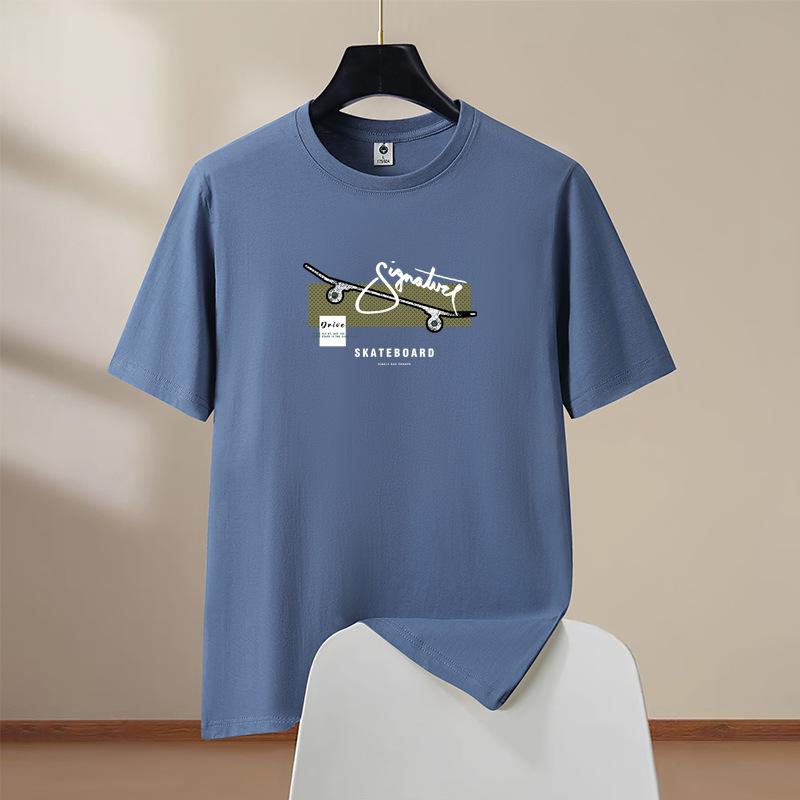 Summer Men's Skateboard Creative Printed Sports T-shirts Men's Loose Couple Short Sleeved T-shirt Casual Oversize Tees Sports T-shirts