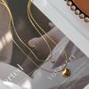 Modern Stylish Heart-Shaped Double Layer Pendant Necklace